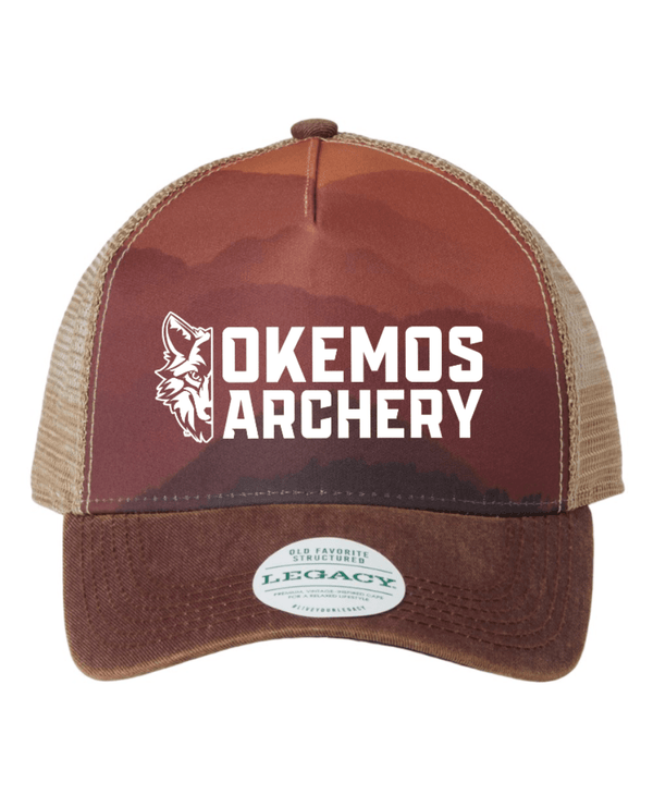 Custom Apparel - Screen Printing - Copy of Okemos Archery - Legacy Trucker Hat - Okemos Archery - 15463