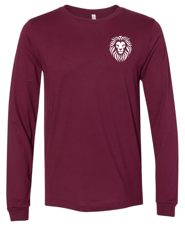 Custom Printed Apparel | Coram Deo Fall 2025 - Adult Long Sleeve Tee (Royal/Maroon) - Coram Deo Fall 2025 - 18452
