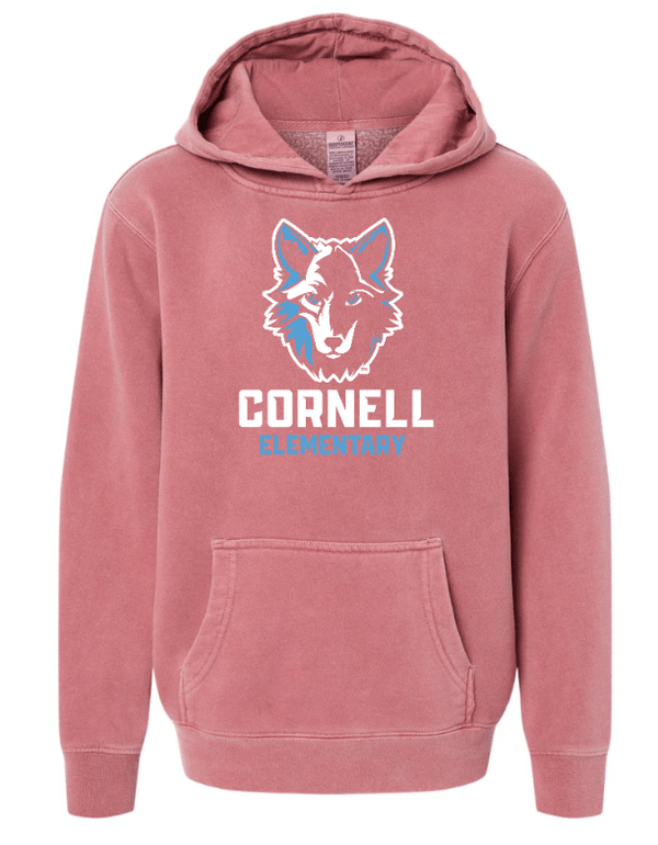 Custom Apparel - Screen Printing - Cornell Elementary School - Youth Hooded Sweatshirt - Youth Hoodie - Cornell Elementary School - 14821