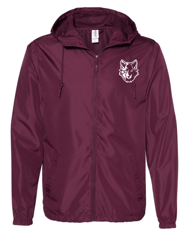 Custom Apparel - Screen Printing - Cornell Elementary Summer 2025 - Adult Lightweight Windbreaker Jacket **Maroon / Black** - Cornell Summer 2025 - 17926