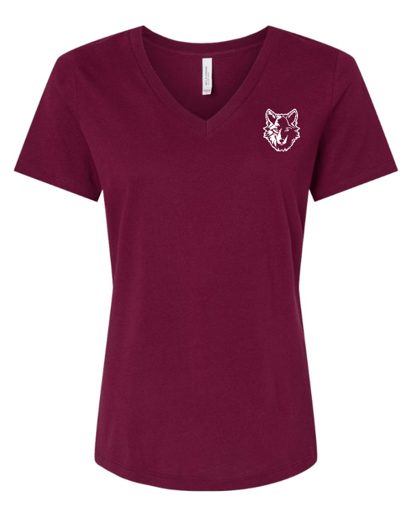 Custom Apparel - Screen Printing - Cornell Elementary Summer 2025 - Women's Relaxed Jersey V - Neck Tee - Cornell Summer 2025 - 17926
