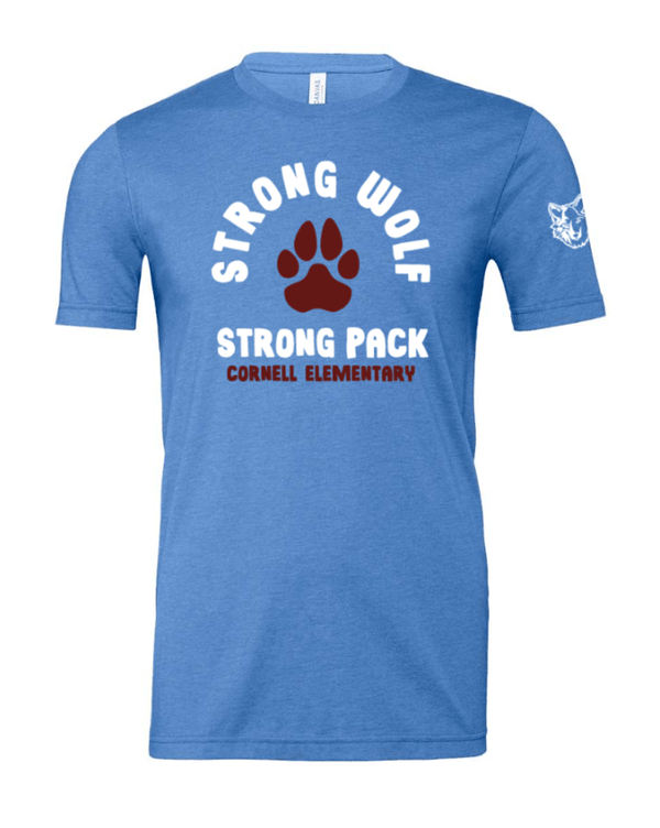 Custom Apparel - Screen Printing - Cornell Fall/Winter - Adult Unisex T-Shirt (Pawprint design) - Cornell Fall/Winter - 16694