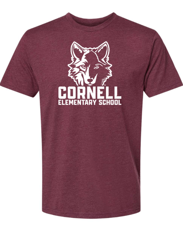 Custom Apparel - Screen Printing - Cornell Fall/Winter - Adult Unisex T-Shirt (Wolf Design) - Cornell Fall/Winter - 16694
