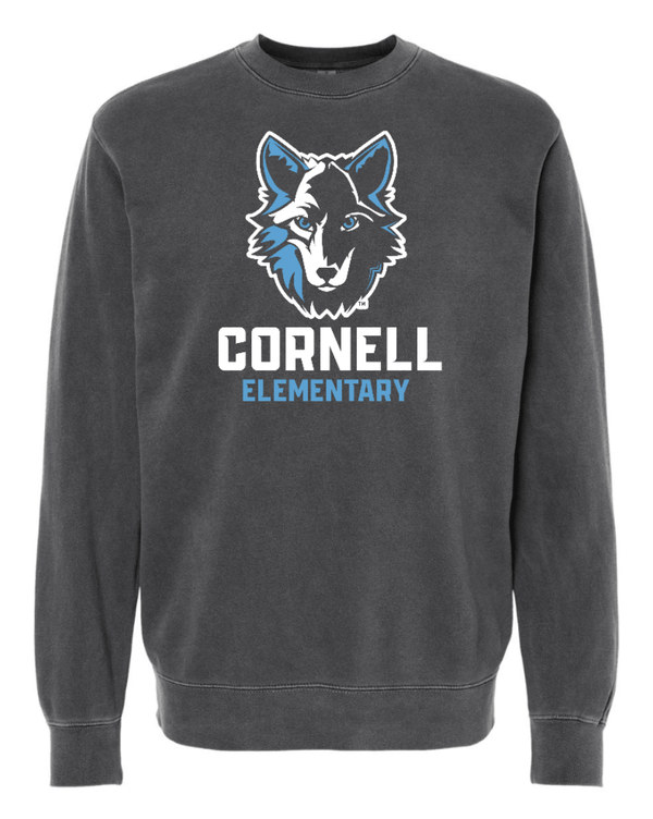 Custom Apparel - Screen Printing - Cornell Winter 2023 - Adult Unisex Midweight Crewneck Sweatshirt - Cornell Winter 2023 - 14959