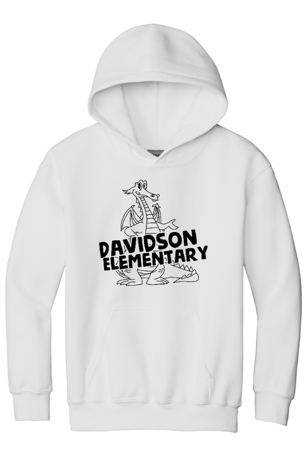 Custom Printed Apparel | Davidson Elementary - Adult Heavy Blend Hoodie "Davidson Elementary" Design - Davidson Elementary - 18150