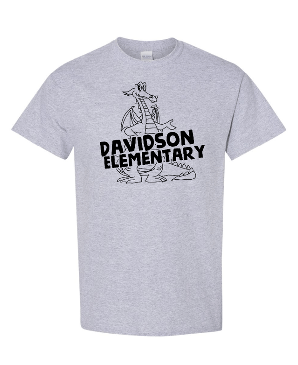 Custom Printed Apparel | Davidson Elementary - Adult Heavy Cotton T-Shirt "Davidson Elementary" Design - Davidson Elementary - 18150
