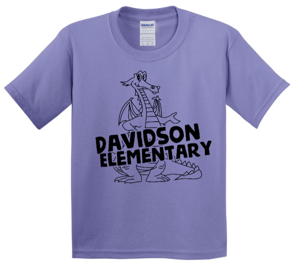 Custom Apparel - Screen Printing - Davidson Elementary School - Youth Cotton T-Shirt - Youth T-shirt - Davidson Elementary School - 14724