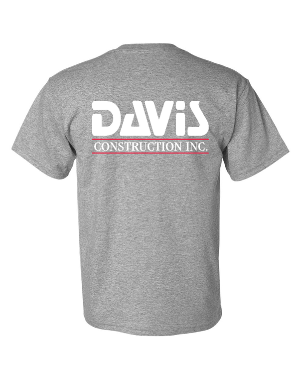 Custom Apparel - Screen Printing - Davis Construction - DryBlend® T-Shirt - Davis Construction - 15068