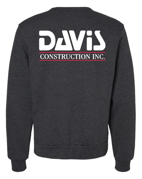 Custom Apparel - Screen Printing - Davis Construction - Sponge Fleece Classic Crewneck Sweatshirt - Davis Construction - 15068