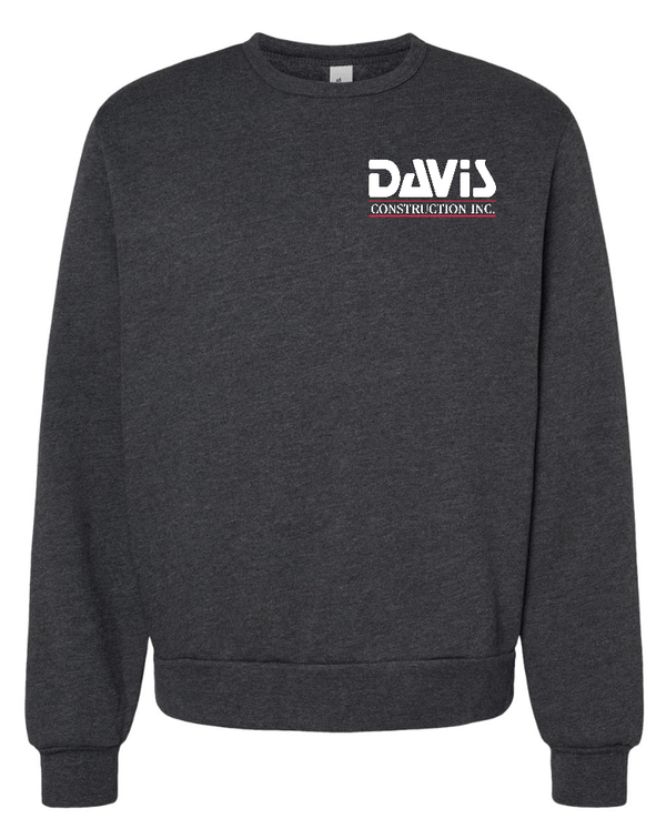 Custom Apparel - Screen Printing - Davis Construction - Sponge Fleece Classic Crewneck Sweatshirt - Davis Construction - 15068