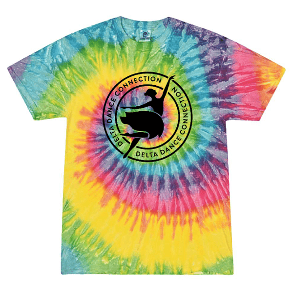 Custom Printed Apparel | Delta Dance Company - Adult Tie - Dye T-Shirt - Delta Dance Company - 18487