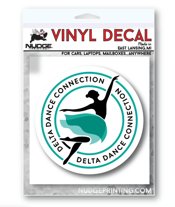 Custom Apparel - Screen Printing - Delta Dance Connection - Car Decal - Delta Dance Connection - 16948