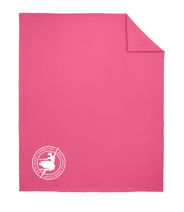Custom Apparel - Screen Printing - Delta Dance Connection - Circle Logo Pink Sweatshirt Blanket - Delta Dance Connection - 16948