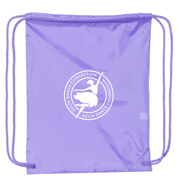 Custom Printed Apparel | Delta Dance Connection Fall 2025 - Drawstring Bag Circle Design (MULTIPLE COLOR OPTIONS) - Delta Dance F25 - 18488