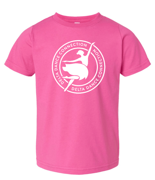 Custom Printed Apparel | Delta Dance Connection Fall 2025 - Toddler T-Shirt Circle Design (MULTIPLE COLOR OPTIONS) - Delta Dance F25 - 18488