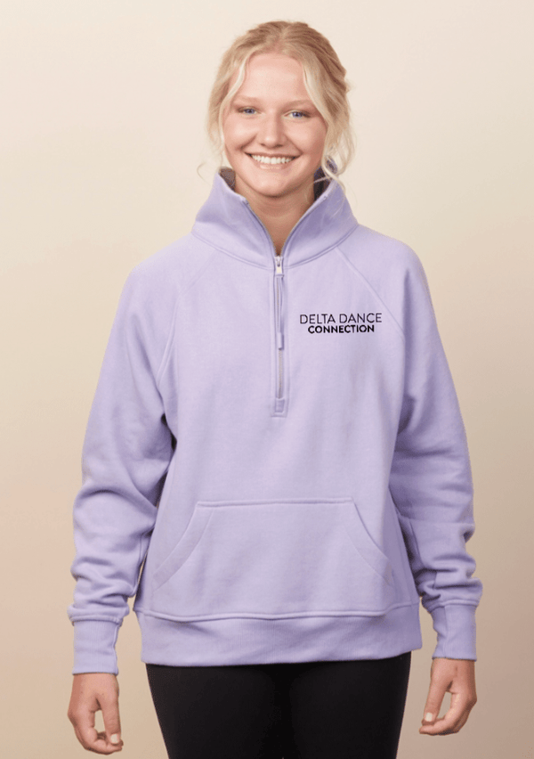 Custom Printed Apparel | Delta Dance Connection Fall 2025 - Women's Boxy Fleece Badge Text Design (MULTIPLE COLOR OPTIONS) - Delta Dance F25 - 18488