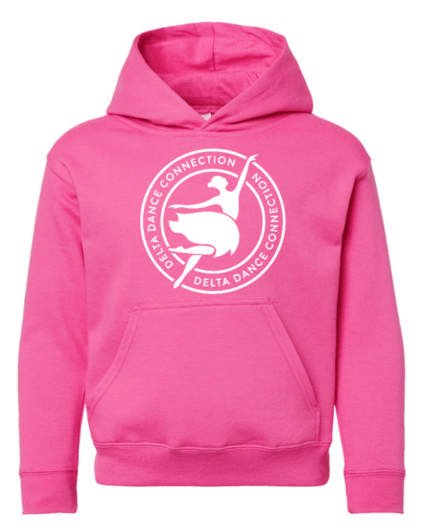 Custom Printed Apparel | Delta Dance Connection Fall 2025 - Youth Hoodie Circle Design (MULTIPLE COLOR OPTIONS) - Delta Dance F25 - 18488
