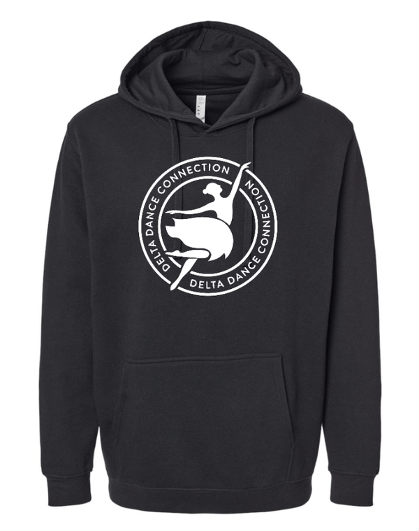 Custom Apparel - Screen Printing - Delta Dance Connection - Unisex Adult Circle Logo Hoodie (Multiple Colors Available) - Delta Dance Connection - 17285