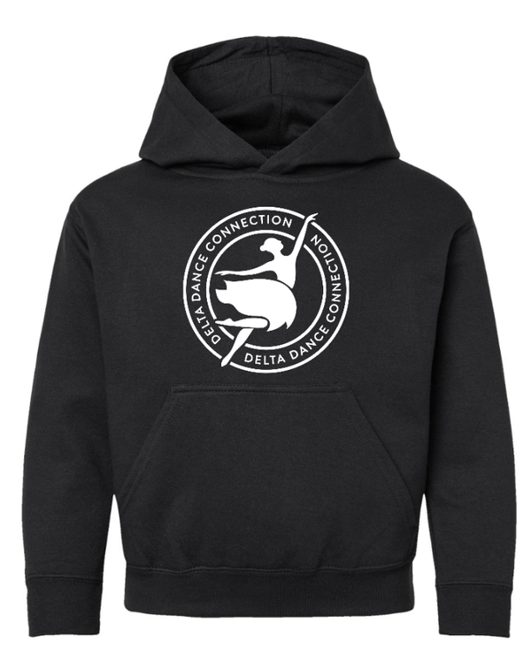 Custom Apparel - Screen Printing - Delta Dance Connection - Youth Circle Logo Hoodie (Multiple Colors Available) - Delta Dance Connection - 17285