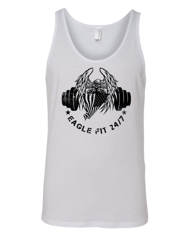 Custom Printed Apparel | Eagle Fit 24/7 - Unisex Jersey Tank *Black / White / Royal* - Eagle Fit Summer 25 - 18046