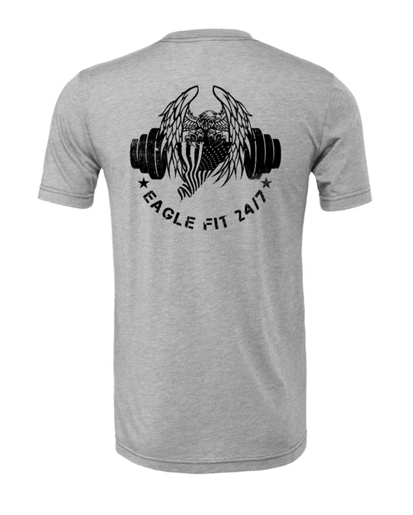Custom Apparel - Screen Printing - Eagle Fit - Grey CVC Jersey Tee - Eagle Fit - 17321