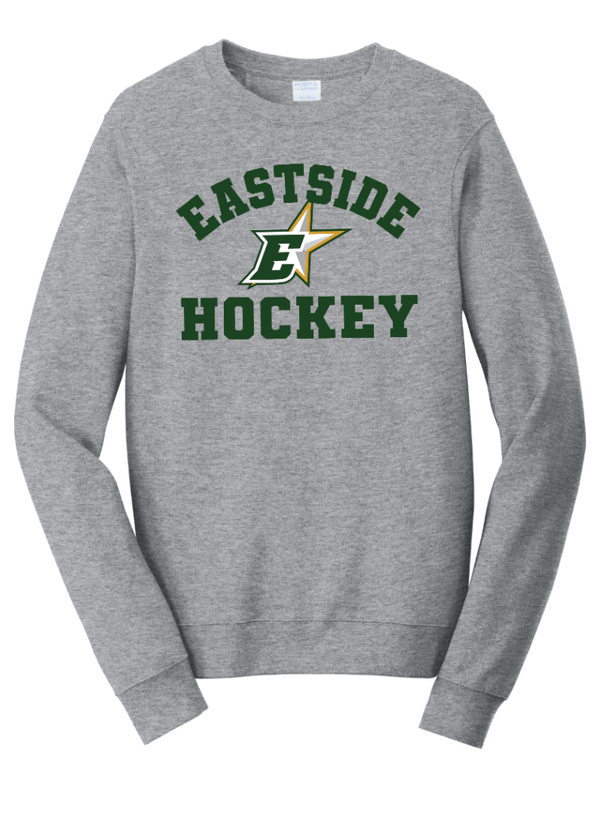 Custom Printed Apparel | Eastside Stars 2025 - Adult Unisex Grey Crewneck Sweatshirt - Eastside Stars F25 - 18643