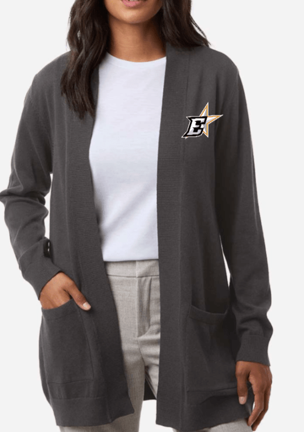 Custom Printed Apparel | Eastside Stars 2025 - Women's Grey Cardigan - Eastside Stars F25 - 18643