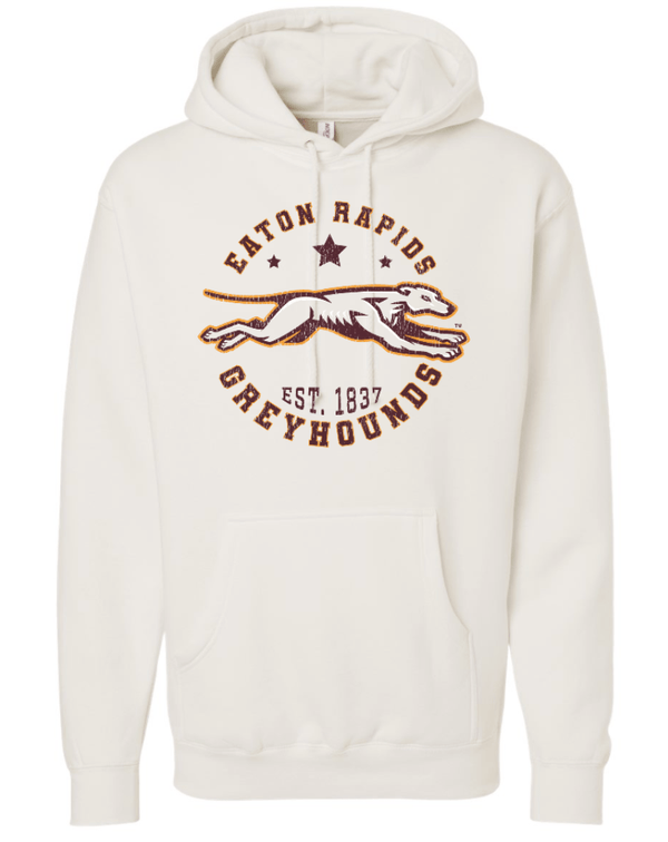 Custom Printed Apparel | Eaton Rapids Fall 2025 - Adult Bone Hooded Sweatshirt - Eaton Rapids Fall 2025 - 18341