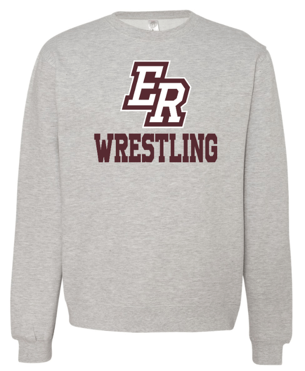 Custom Apparel - Screen Printing - Eaton Rapids Wrestling - Adult Crewneck Sweatshirt - Crew Neck Sweatshirt - Eaton Rapids Wrestling - 14918