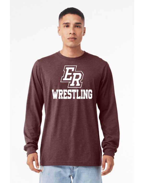 Custom Apparel - Screen Printing - Eaton Rapids Wrestling - Adult Long Sleeve T-Shirt - Long Sleeve T-Shirt - Eaton Rapids Wrestling - 14918