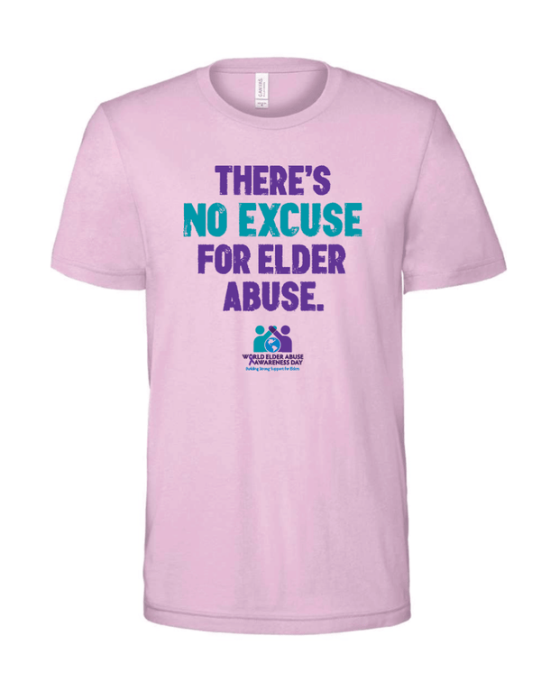 Custom Apparel - Screen Printing - Elder Abuse Awareness - Adult Unisex T-Shirt - Elder Abuse Awareness - 15861