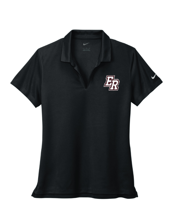 Custom Apparel - Screen Printing - ERHS Staff Apparel - Nike Ladies Dri FIt Polo Black - ERPS 2024 Staff Apparel - 16428