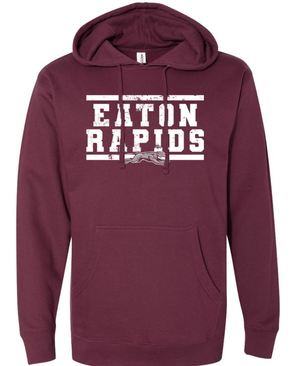Custom Apparel - Screen Printing - ERPS Staff Apparel - Adult Unisex Maroon Hooded Sweatshirt - Hooded Sweatshirt - ERPS Staff Apparel - 14623