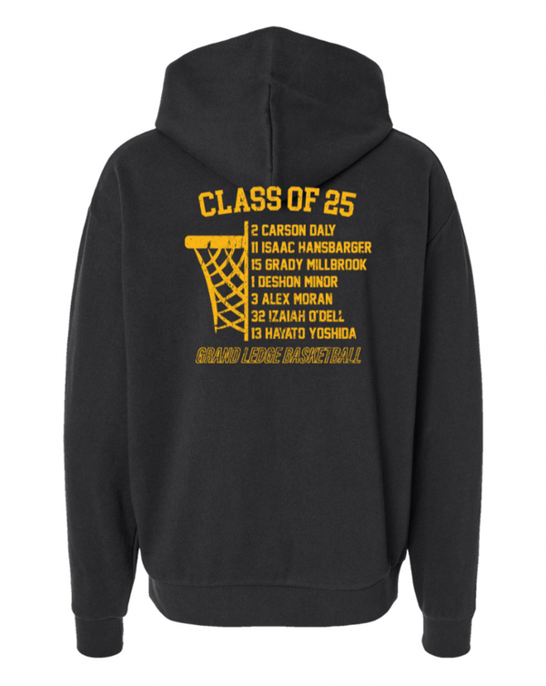 Custom Apparel - Screen Printing - GL Basketball / Seniors - Avenue Black Hoodie - GL Basketball / Seniors - 17137