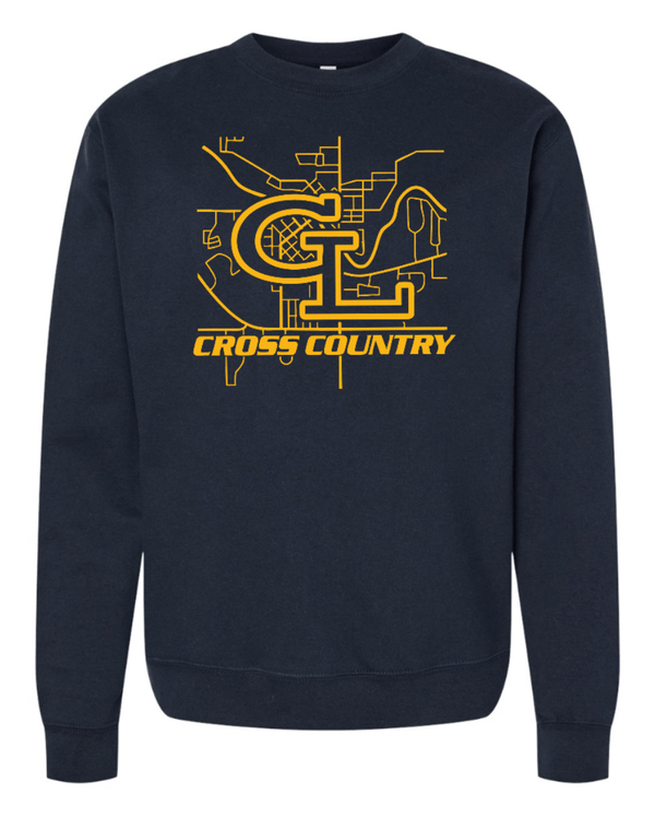 Custom Printed Apparel | GL Cross Country 2025 - Adult Unisex Crewneck Sweatshirt - GL Cross Country 2025 - 18282