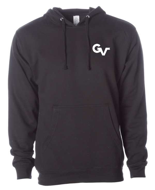 Custom Apparel - Screen Printing - Grand Valley Livestock - Midweight Hooded Sweatshirt (Alpine Green / Black) - Grand Valley Livestock - 16251