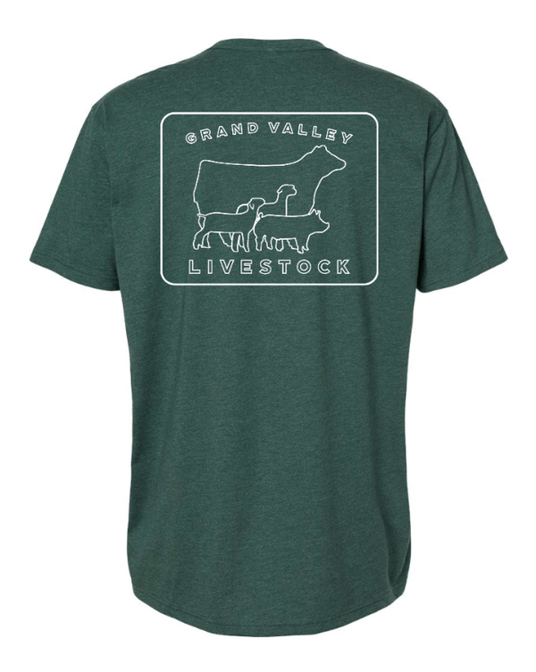 Custom Apparel - Screen Printing - Grand Valley Livestock - Unisex T-Shirt (Multiple Color Options) - Grand Valley Livestock - 17568