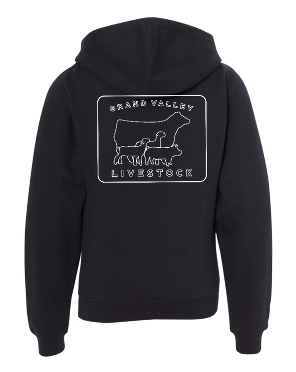 Custom Apparel - Screen Printing - Grand Valley Livestock - Youth Hoodie - Grand Valley Livestock - 16251