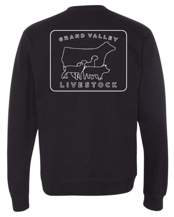 Custom Apparel - Screen Printing - Grand Valley Livestock - Youth Lightweight Special Blend Crewneck - Grand Valley Livestock - 17568