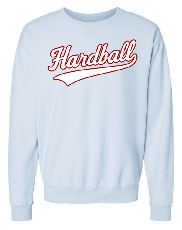 Custom Printed Apparel | Hardball Fall 2025 - Adult Light Blue Crewneck Sweatshirt - Hardball Fall 2025 - 18541