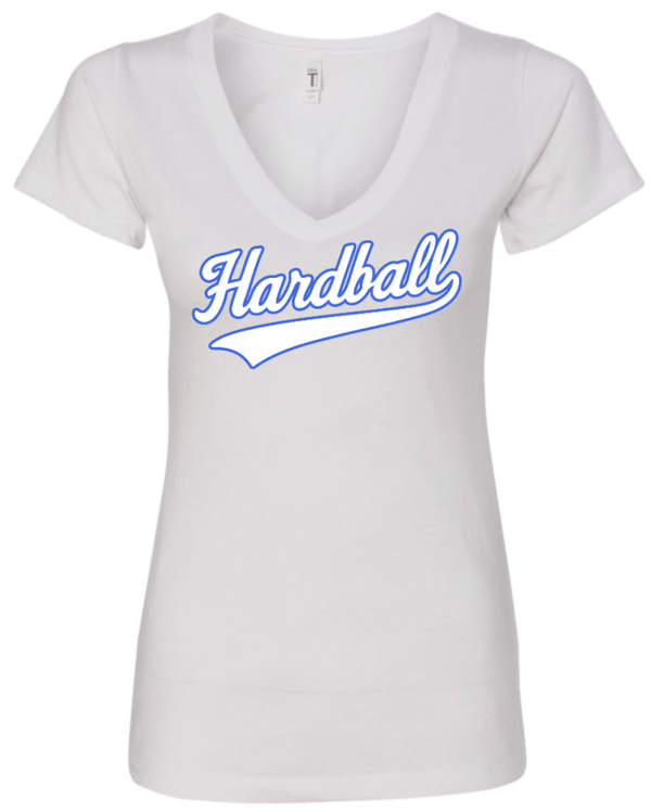 Custom Printed Apparel | Hardball Fall 2025 - Women's V - Neck T-Shirt (MULTIPLE COLOR OPTIONS) - Hardball Fall 2025 - 18541