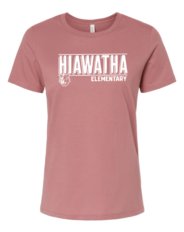 Custom Apparel - Screen Printing - Hiawatha PTO - Women's T-Shirt - Hiawatha Elementary - 15326