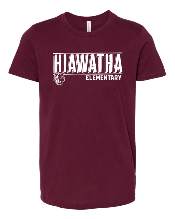 Custom Apparel - Screen Printing - Hiawatha PTO - Youth T-Shirt - Hiawatha Elementary - 15326