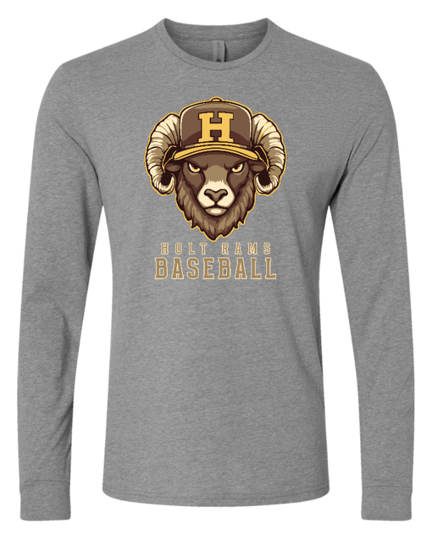 Custom Apparel - Screen Printing - Holt Baseball - Unisex Long Sleeve T-Shirt (Multiple Color Options) - Holt Baseball - 17510