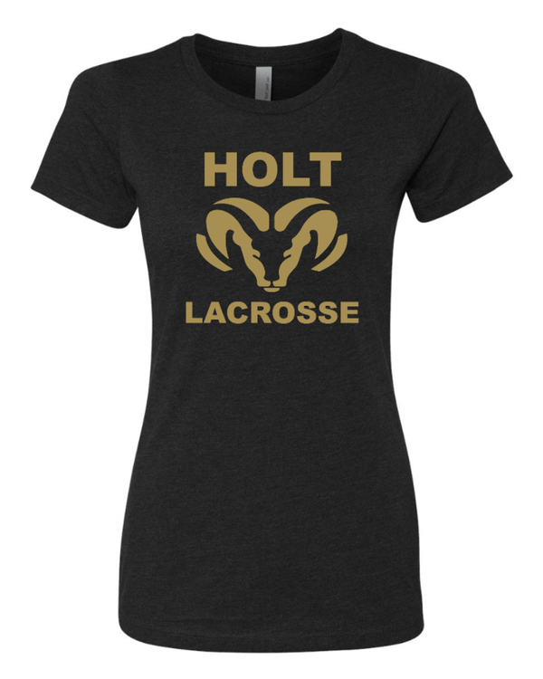 Custom Apparel - Screen Printing - Holt Lacrosse - Women's CVC T-Shirt - Holt Lacrosse Winter - 14981