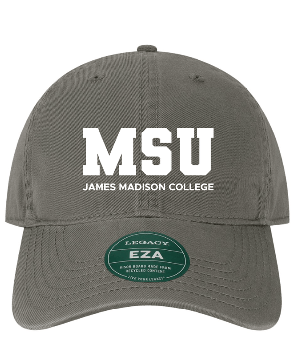 Custom Apparel - Screen Printing - James Madison MSU - Relaxed Twill Dad Hat (Green / Dark Grey) - James Madison MSU - 16896