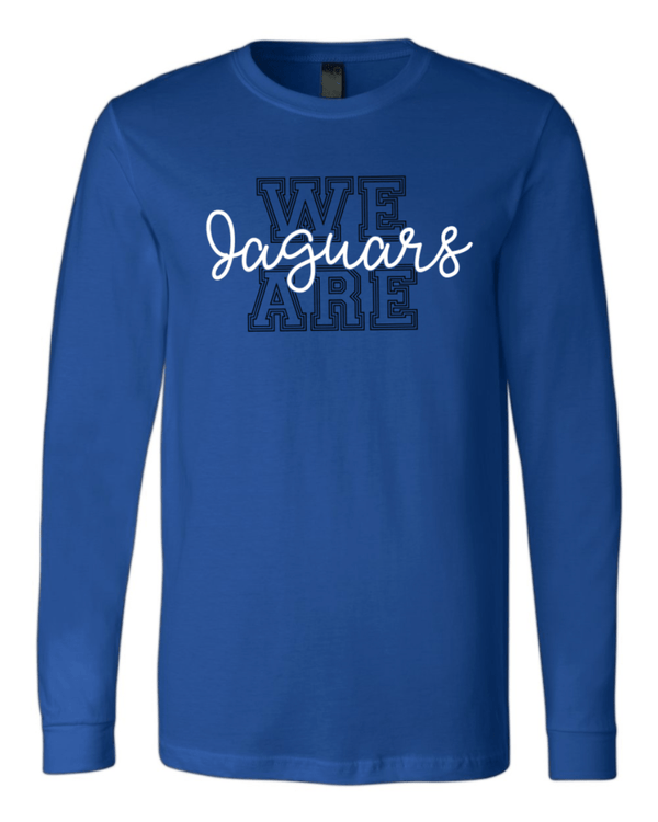 Custom Apparel - Screen Printing - Jefferson Elementary - Adult Unisex Long Sleeve T-Shirt (We Are Jaguars) - Jefferson Elementary - 16192