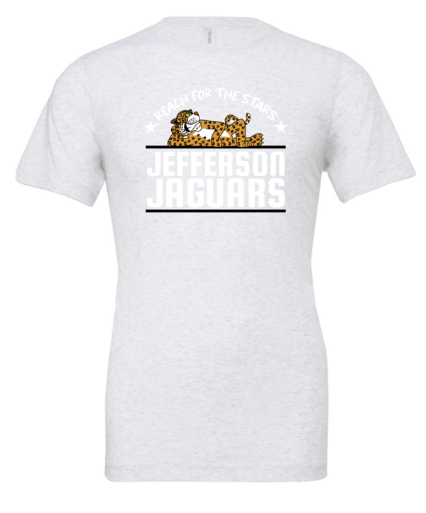 Custom Printed Apparel | Jefferson Elementary Fall 2025 - Adult T-Shirt (Royal/Ash) - Jefferson Elementary Fall 2025 - 18430