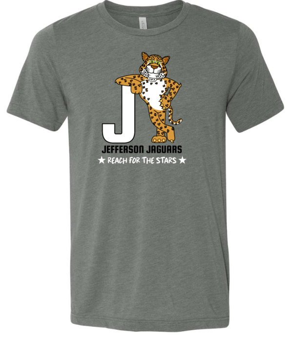 Custom Printed Apparel | Jefferson Elementary Fall 2025 - Deep Heather Adult T-Shirt - Jefferson Elementary Fall 2025 - 18430