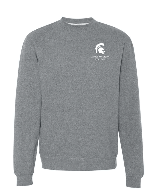 Custom Apparel - Screen Printing - JMC Spring - Midweight Crewneck Sweatshirt (Grey / Maroon) - JMC Spring - 17456